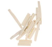 STOBAZA 10 pares Sillines y Tuercas de Plástico para Guitarra Acústica de Cuerdas Pre Ranurados para Reemplazo y Reparación DIY Accesorios Duraderos que Reducen Ruido y Mejoran Sonido