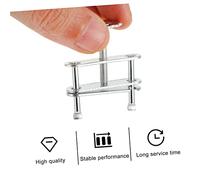 STOBAZA 10 piezas Abrazaderas de Tubo Ajustables con Tornillo Giratorio para Laboratorio Pinzas y Resistentes para Control de Flujo Enseñanza y Experimentos