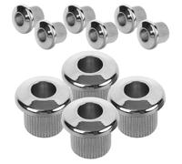 STOBAZA 10 piezas Junta para Clavija de Afinación de Guitarra Kit de Arandelas Pequeñas Reemplazables Accesorios Duraderos para Clavijero de Guitarra Acústica y Eléctrica Color Plateado