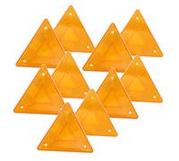 STOBAZA 10 Piezas Kit Triángulos Reflectantes Plásticos para Bumper Trasero Coche Señales de Seguridad Vehicular para Lento Movimiento y Emergencias Carretera
