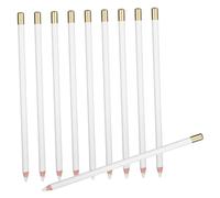 STOBAZA 10 Piezas Lápices para Artistas con Punta Precisa Estilo Bolígrafo de Madera Ergonómica Resaltador Blanco para Correcciones y Detalles Dibujos para Estudiantes de Arte y Bocetos