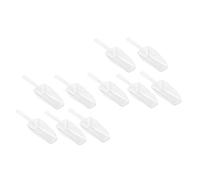 STOBAZA 10 piezas Pala Medidora de Plástico Transparente Mini Pala Multiusos para Hielo Dulces y Especias Pequeño Ligera y Práctica para Hogar y Restaurante