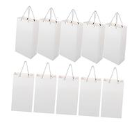 STOBAZA 10 piezas Regalo para Vino Papel Kraft Grueso Resistentes y Portátiles para Botellas de Vino Cerveza Brandy y Whisky con Asas Reforzadas para Celebraciones y Embalaje Festivo