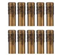 STOBAZA 10 Unidades Cubiertas de Tubo de Vela de Hierro Dorado para Piezas de Instalación de Lámparas de Araña Clásicas, Estilo Vintage Elegante para Cenas Románticas y Reuniones en Sala