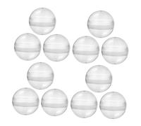STOBAZA 100 Bolas Redondas de Plástico Transparente para Máquina de Chicles y Almacenamiento de Regalos