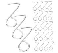 STOBAZA 100 piezas Ganchos Metálicos S para Funda Asiento Coche Unidades Acero Zinc Resistente Fijación Segura y Rápida Compatibles Mayoría de Cubreasientos Accesorios Prácticos para