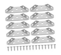 STOBAZA 10piezas Código De Esquina Multifuncional De Acero Inoxidable Soporte De Escuadra Para Estantes Conectores De Esquina Para Muebles Para Proyectos