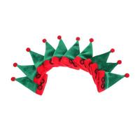 STOBAZA 10piezas Mini Gorros de Papá Noel para Funda de Botella de Vino Adorable Decoración Navideña Fundas Navideñas para Botellas Manualidades de Fiestas