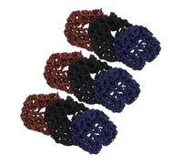 STOBAZA 15piezas Flor de Cabeza Profesional para Ballet Hecha Mano de Crochet Cubremoños Elástico para Bailarinas Reutilizable Invisible para Moños de Danza para Patinaje y Actuaciones