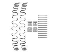STOBAZA 18 Piezas Kit de Reparación de Muelles para Sofá Resortes de Tensión de Resistentes Clips para Reparación de Asiento de Sillón y Sofá Instalación Fácil y Reducción de Ruido