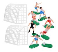 STOBAZA 1Juego Adornos de Pastel de Fútbol Decoración Cumpleaños Incluye Arcos Jugadores y Árbitro Accesorios Tartas y Fiestas Infantil