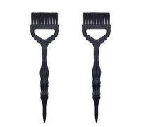 STOBAZA 2 Cepillos Grandes de Nylon para Teñir el Cabello Peine Práctico para Peluquería Herramienta Resistente Secado Rápido Color Negro Kit 2 Piezas para Uso Profesional y Doméstico