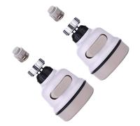 STOBAZA 2 Juegos Cabezal de Grifo de Cocina Blanco Filtro Antisalpicaduras y Extensor Giratorio de Abs y Acero Inoxidable para Baños y Cocinas Domésticas