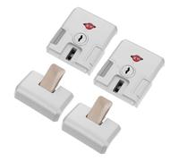 STOBAZA 2 Juegos Cerradura de Reemplazo para Equipaje con Pestillo Resistente de Aleación de Zinc y Abs, Mecanismo Seguro con Llaves y Tornillos para Maletas de Viaje y Vacaciones