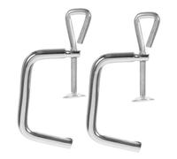 STOBAZA 2 Piezas Abrazadera para Máquina de Pasta Clip de Fijación Resistente para Uso Doméstico y Profesional Accesorio Reemplazo para Amasadora Manual Color Plateado