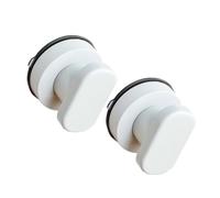 STOBAZA 2 Piezas Agarrador de Baño Ventosa para Puerta de Vidrio, Barra de Apoyo Segura Montada en Pared, Plástico y Acero Inoxidable, Adecuado para Baño y Pasillo
