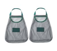STOBAZA 2 Piezas Bolsas de Malla Reutilizables para Verduras y Frutas Unidades Resistentes y Colgantes para Cebolla y Ajo de Poliéster Transpirable y Duradero Diseño Abierto para Fácil