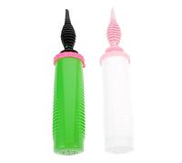 STOBAZA 2 Piezas Bomba de Globos Manual Inflador Portátil de Plástico para Fiestas Bodas Hinchador para Globos de Ejercicio y Ligero y de Usar