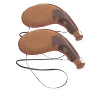 STOBAZA 2 Piezas Bota Tradicional de Piel PU Resistente Bolsa Portátil para Agua y Vino Capacidad Amplia para Senderismo Camping y Actividades al Aire Diseño Auténtico Cultural Ligera y