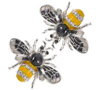 STOBAZA 2 Piezas Broche de Abeja para Mujer Superficie Brillante, Aleación Elegante y Fácil de Colocar, Accesorio Decorativo Adecuado para Ropa y Faldas en Estilo Vintage