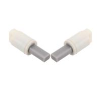 STOBAZA 2 Piezas Conector Funda del Asiento de Inodoro Amortiguador de Cierre Suave, Plástico Resistente y Diámetro de Agujero 24mm para Instalación en Baño y Hogar