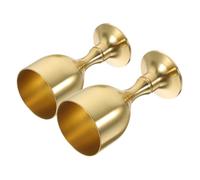 STOBAZA 2 piezas Copas Cáliz de Latón Decorativas para Ceremonias Budistas Duraderas y Fáciles de Limpiar Capacidad para Ofrendas y Rituales Religiosos