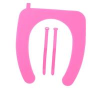 STOBAZA 2 Piezas Dispensador De Palillos De Mini Estatuillas De Conejito Funda De Asiento Para Inodoro Cubierta Del Asiento Del Inodoro Del Baño Lavable Calentador