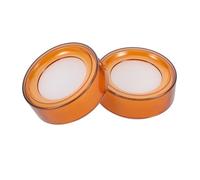 STOBAZA 2 piezas Esponja Redonda para Humedecer Dedos Humedecedor de Yemas para Oficina Taza de Esponja Plástica Duradera para Contar Billetes y Documentos Pack de Unidades Transparente