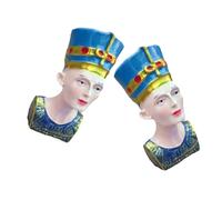 STOBAZA 2 Piezas Estatua Reina Egipcia Adorno de Escritorio Decorativa de Mitología Egipcia y Clásico para Decoración
