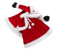 STOBAZA 2 Piezas Funda para Botella de Vino Vestido Navideño Rojo de Franela Resistente para Adorno de Mesa en Fiestas de Navidad y Accesorios Decorativos