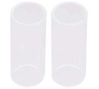 STOBAZA 2 piezas Glass Guitar Slides Bottleneck Slide para Guitarristas Regalo Accesorio de Instrumento