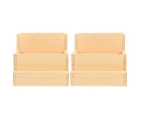 STOBAZA 2 Piezas Manicure Tools Holder Wooden Nail Drill Bit Organizer With Dual-layer Storage Box For Polishing Heads Salon Use