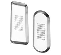 STOBAZA 2 piezas Rallador de Jengibre y Inoxidable Cortador Manual Resistente para Verduras y Frutas Herramienta de Cocina Fácil de Limpiar y Usar