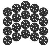 STOBAZA 20 piezas Cabezales de Repuesto para Pies Eléctrica Herramienta para Pedicura Recambio Abrasivo Negro Compatible con Removedor de Callos Cuidado Suave y Duradero