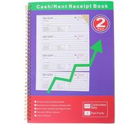 STOBAZA 200 Libro de Recibos Comerciales, Cuaderno de Recibos de Copia, Papel y Metal, Encuadernado en Espiral, para Gestión Financiera y Pedidos, Reuniones y Visitas In Situ,