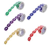 STOBAZA 2500 Etiquetas Digitales Autoadhesivas Con Números Para Pegatinas Con Códigos Numéricos Pegatinas Redondas Con Números Para Bodas