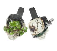 STOBAZA 2piezas Adornos de Aromaterapia de Halloween Difusor de Calavera para Rejilla de Ventilación Interior de Coche Decoración para Coche