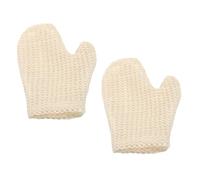 STOBAZA 2piezas Baño Guantes Exfoliantes Corporales De Sisal Duraderos Para Toallas De Baño y Toallas Exfoliantes Para Ducha