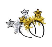 STOBAZA 2piezas Diadema De Estrellas Paquete De Diademas Brillantes Para Mujer Accesorios Cabello Recuerdos Para Fiestas De Graduación Suministros Para Fiestas De Nochevieja
