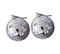 STOBAZA 2piezas Espejos De Fotografía Propiedades De Estilo De Vida Accesorios para Fotografía Bolas De Espejo Decorativas para Estudio y Eventos