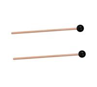 STOBAZA 2piezas Martillo de Hueco de Mazos para Mango de Madera Mazos de Lengüeta de Acero para Instrumento de Percusión Baquetas de Madera para Marimba y Timbales Estilo Aleatorio