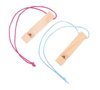 STOBAZA 2piezas Mini Silbato De Madera Juguete Musical Portátil Para Pintar Para Fiestas De Aprendizaje Musical y Actividades Silbato Deslizante