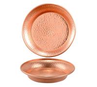 STOBAZA 2piezas Plato De Ofrenda De Cobre Tibetano Cuencos De Agua Para Budistas Decoración Para Meditación Suministros Budistas Uso Templo