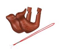 STOBAZA 2piezas Silbatos De Pájaro De Cerámica Para Niño Niña Diseño De Cuclillo y Arcilla Silbato De Agua Creativo Para Entrenamiento Musical y Regalos De Cumpleaños