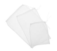 STOBAZA 3 piezas Bolsa Filtro Nylon Reutilizable Malla Extra Fina para Leche Vegetal Colar Jugos y Aceite Fácil Limpieza Cocina