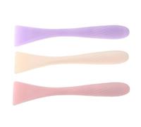 STOBAZA 3 piezas Cepillo Aplicador de Silicona Espátula para Mascarillas y Limpiador Reutilizable Herramienta de Belleza Higiénica para Cuidado Piel