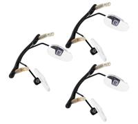 STOBAZA 3 Piezas Kit de Reparación para Gafas sin Montura Almohadillas Nasales Suaves y Soporte de Metal Ergonómico para Uso Diario y Comodidad Mejorada
