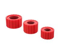 STOBAZA 3 Piezas Limpiador de Tuberías de Cobre, Cepillo Desbarbador de Plástico y Alambre de Acero, Rojo, para Tuberías y Mantenimiento de Fontanería y Sistemas de Refrigeración