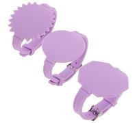 STOBAZA 3 Piezas Pulsera Recordatorio para Enfermeras, Bloc de Notas de Pulsera de Silicona Morada en Forma de Reloj, Reutilizable y Borrable, para Estudiantes y Enfermeras