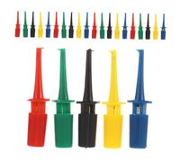 STOBAZA 30 Piezas Ganchos de Prueba para Multímetro Clips Mini Gancho para Componentes Electrónicos Colores Rojo Verde Azul Amarillo Negro Accesorios para Diagnóstico y Reparación